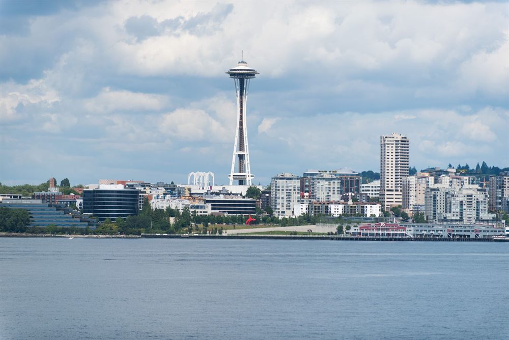 Seattle skyline with the Space Needle seen across the water